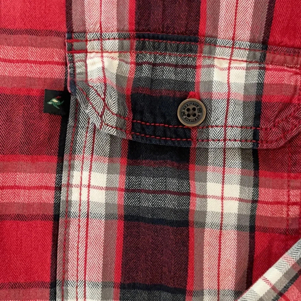 Red Head Brand Men's Long Sleeve Flannel shirt size L - Picture 3 of 10